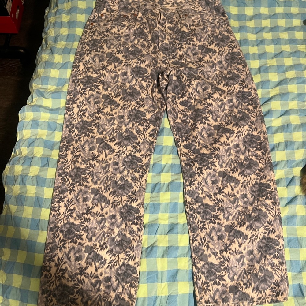 Levi's 501 90s Floral Straight Leg Jeans 31x27